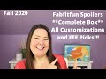 Fabfitfun Spoilers Fall 2020 *COMPLETE* Box / ALL Customizations and FFF Picks