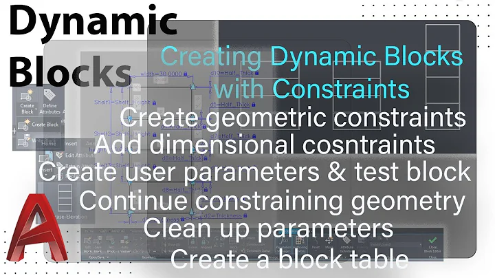AutoCAD Advanced: Creating Dynamic Block with Constraints