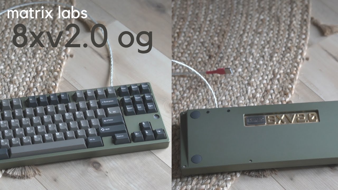 Matrix 8xv2.0 OG Keyboard Typing Sound Test - YouTube