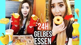 nur 24 STUNDEN GELBES ESSEN essen CHALLENGE (über 10000 KALORIEN)