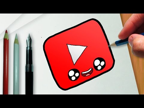 COMO DESENHAR A LOGO DO YOUTUBE KAWAII