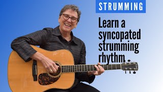 Learn an easy syncopated strumming rhythm | Beginner guitar lesson