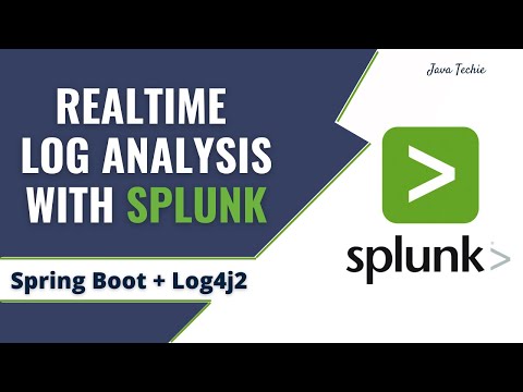 Spring Boot With Splunk Integration | Realtime logs analysis using Splunk | HEC | JavaTechie