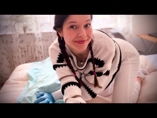 ASMR Full Body Oil Massage POV Chiropractic Adjustment Doctor Roleplay (german/english)