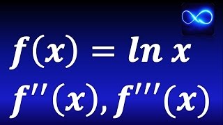 Derivadas de orden superior, segunda y tercer derivada de logaritmo natural, EJERCICIO RESUELTO