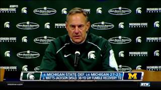 Mark Dantonio Postgame Comments vs. Michigan