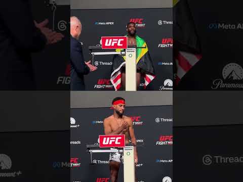 Sterling and Zalal hit the scales💪 #ufcvegas116