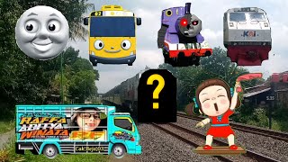 tebak gambar kereta api CC2039804,kereta Thomas,bus tayo,tebak gambar lucu,kereta api berubah bentuk