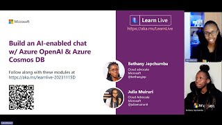 Learn Live: Build an AI-enabled chat w/ Azure OpenAI & Azure Cosmos DB | BRK404LL