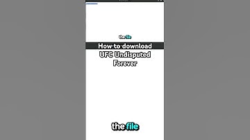 How to download UFC Undisputed Forever