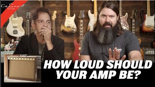 Stage Volume Tone and how loud should your amp be to get the best tone