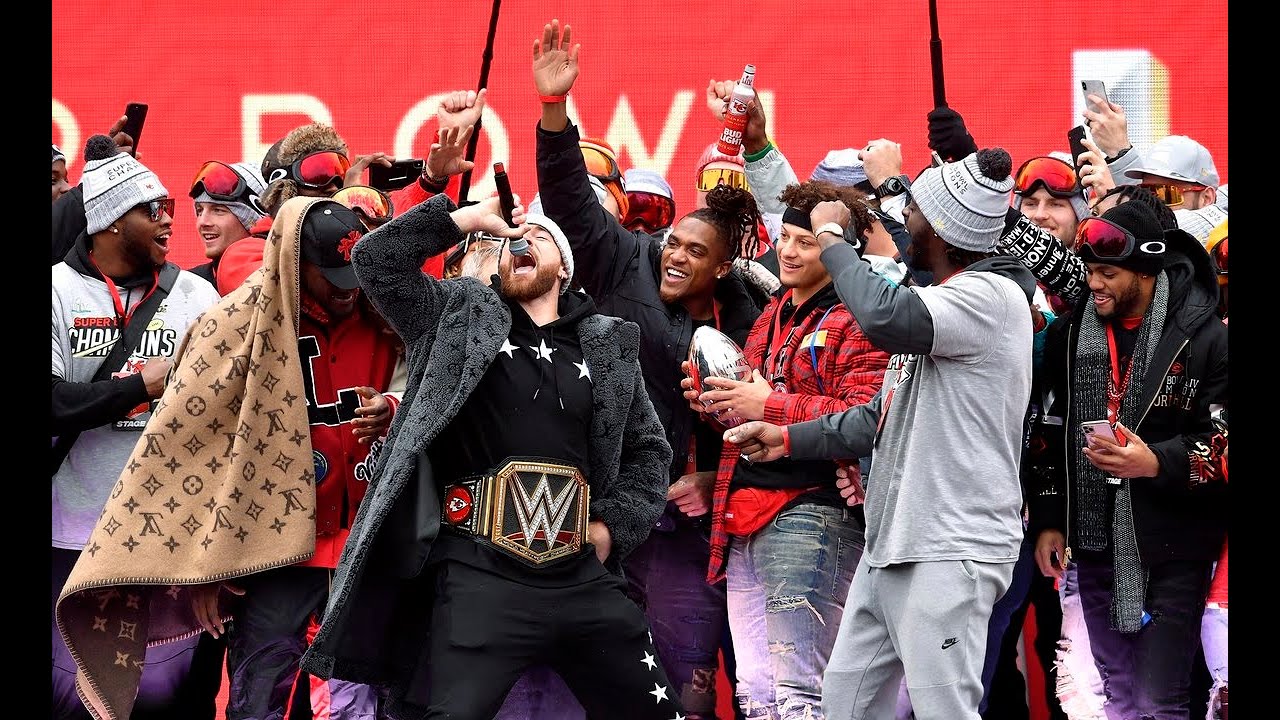 Long time coming': Travis Kelce electrifies stage at Super Bowl