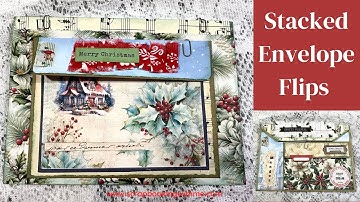 EASY BEGINNER FRIENDLY STACKED ENVELOPE FLIPS 6 POCKETS #esmakeitmonday
