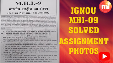 MHI-09 IGNOU SOLVED ASSIGNMENT/ignou Solved Assignment MHI09/MHI-09/MHI09