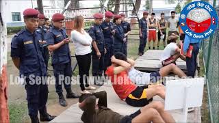 Physical Efficiency Test at Nepal Police Academy Maharajgunj