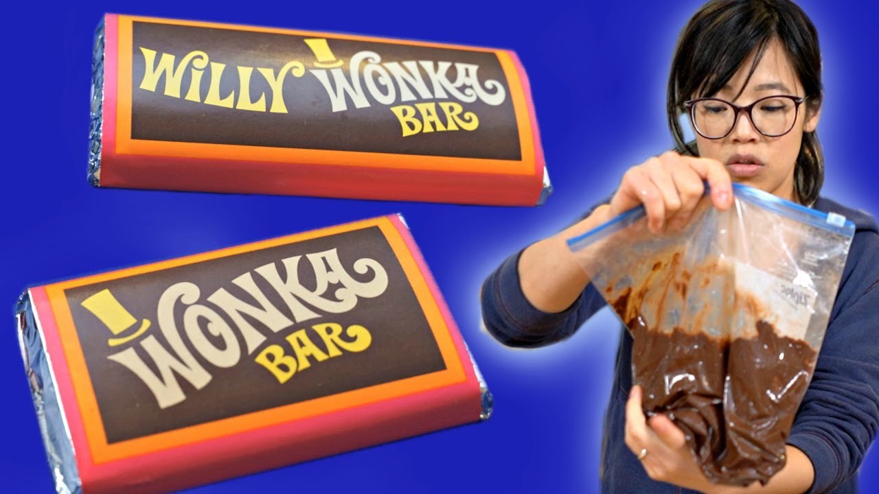 How to Make a WONKA Bar -- 50-year old Willy Wonka Chocolate Making Kit | emmymade