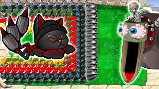 Doom Cattail vs Winter Melon Pea and Cherry Bomb vs Dr.Zomboss Giga | Plants vs Zombies Crumbs mode