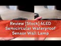 Review [Stock] 6LED Semicircular Waterproof Sensor Wall Lamp/ Outdoor Light Control Led Solar Light
