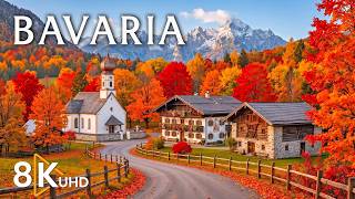 BAVARIA AUTUMN 8K 🍂 | Germany’s Fairytale Villages, Golden Forests & Alpine Mountains