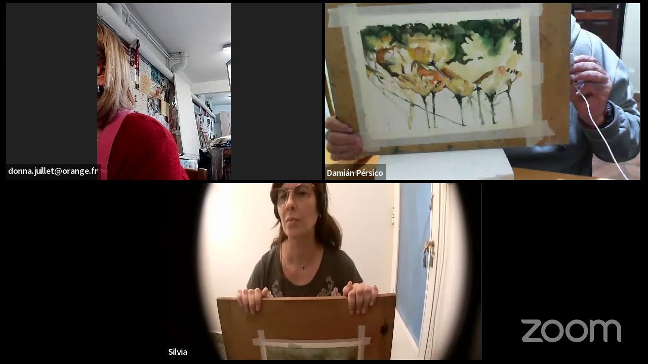 Demo de Acuarela Donna Acheson Juillet  artista canadiense
