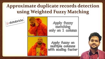 Use Weighted fuzzy string matching to detect approximate duplicate records in Databricks