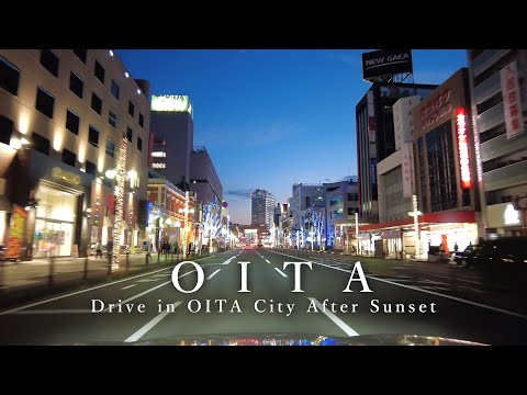 【4K】大分ドライブ Drive in Oita city after sunset / DJI POCKET 2【＃13】
