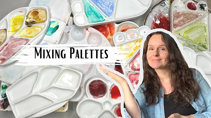 Mixing Palettes for Watercolor Painting 🟢 Review 🟢 Ceramic VS Plastic