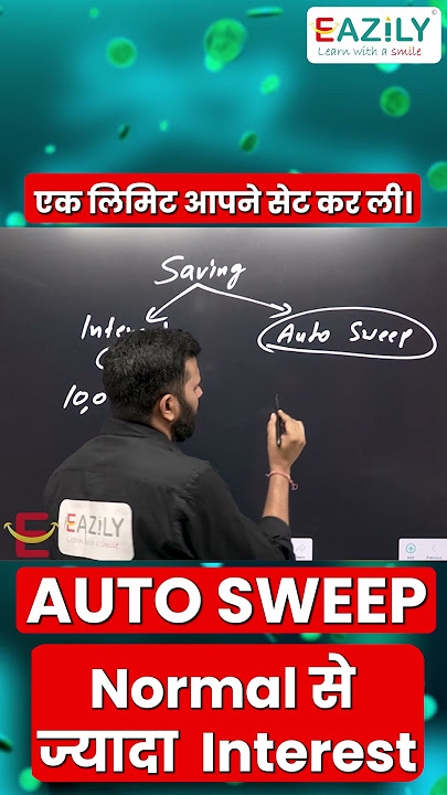 Autosweep Facility in Saving Account #banking #savingaccounts #charteredaccountant