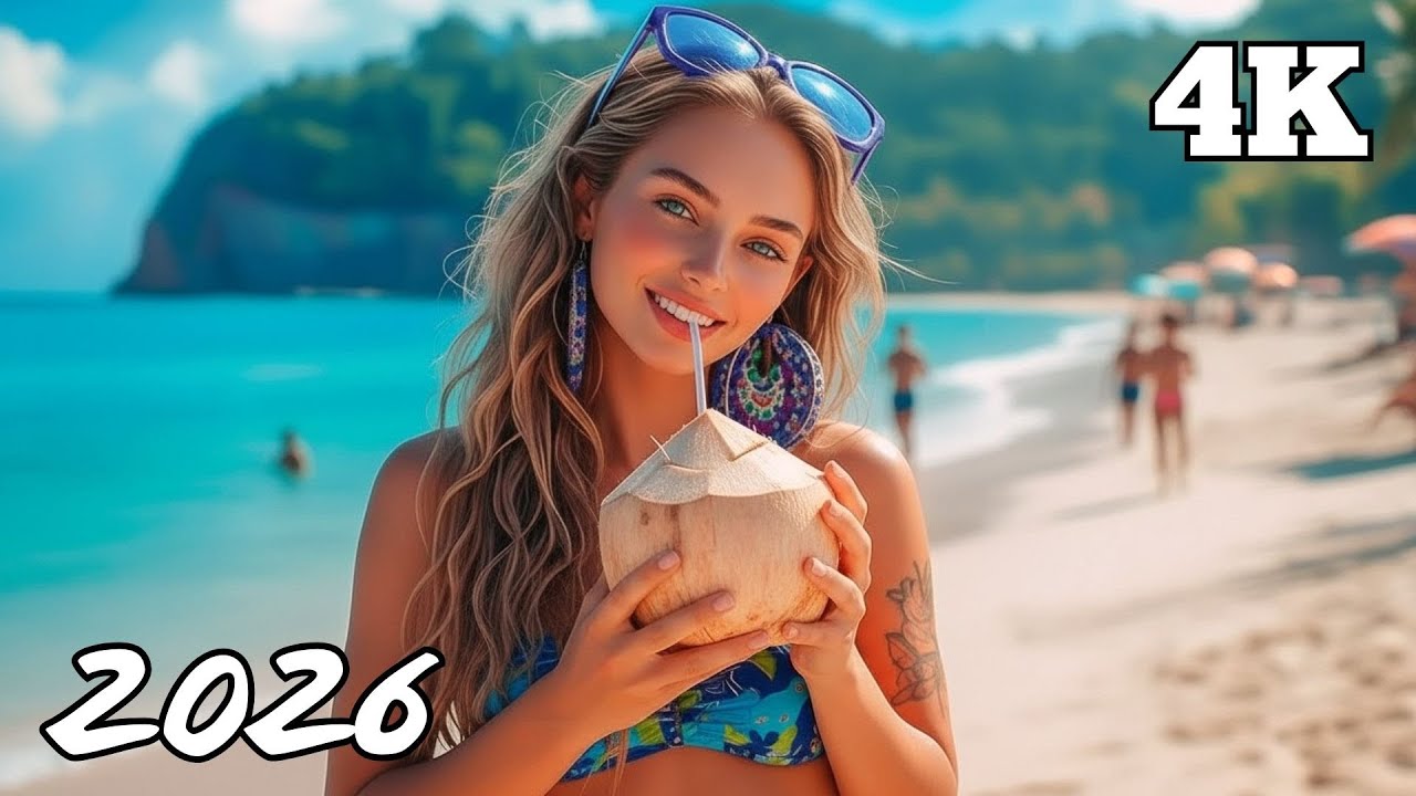 Coastal Wave Bliss 🌴 Chill Deep House 4K UHD 2026 | Calm Relaxing