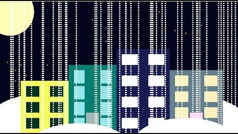UTS Komputer Grafik Kelompok 7 || Membuat Animasi Salju dan Gedung Menggunakan Processing