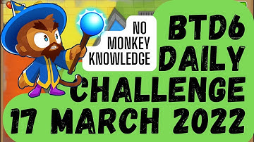 Bloons TD 6 - Daily Challenge (No MK) - "Top Path Only" - 17 March 2022 - BTD6