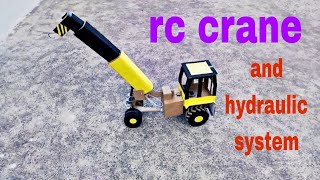 how to make a rc crane and with hydraulic system #viral #trending #amazing #diy using cardboard😱😱