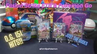 Opening Fusion Strike ETB & Pokemon Go Just in case we STRIKE OUT! FIRST PACK MAGIC