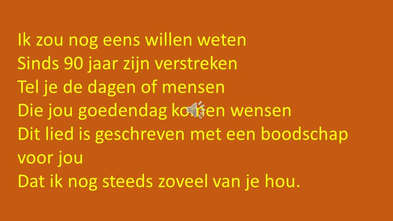 Ik zou wel eens willen weten. - YouTube