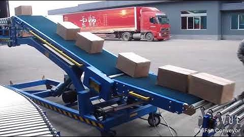YiFan 20ft & 40ft Container Loading Unloading Telescopic Belt Conveyor