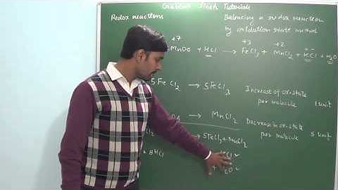 4.4 Balancing a redox reaction by oxidation state method