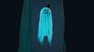 Ghost Cloth Simulation #Shorts