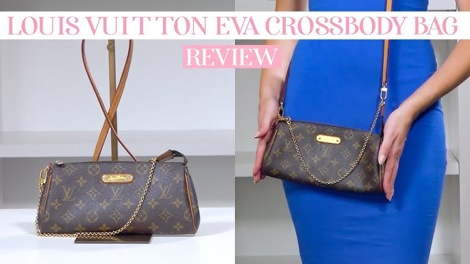 LOUIS VUITTON EVA CLUTCH  REVIEW, WHAT FITS INSIDE, DISCONTINUED, WHERE TO  BUY PRE-OWNED 