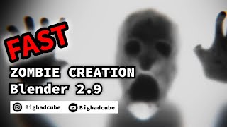 Creepy Zombie ! Fast Blender tutorial !
