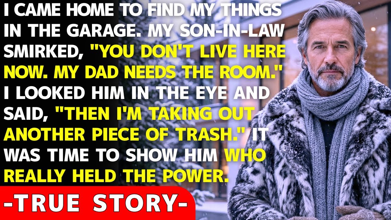 Son-In-Law Threw My Stuff In The Garage To Move His Dad In. He Instantly Regretted It... True Story
