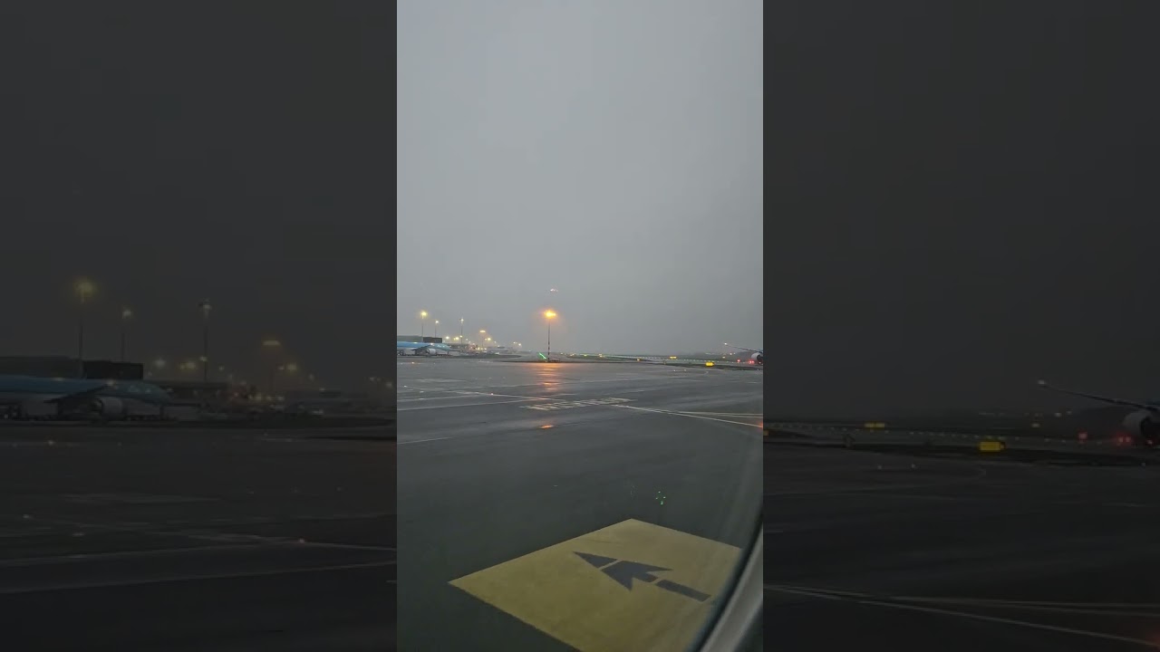 Leaving Schiphol Airport this morning 