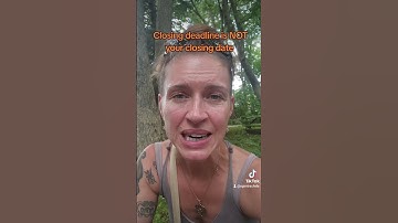 The closing deadline on your contract is not your closing date! It is a deadline. #realestate