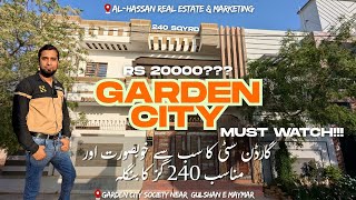 240 SQ Banglow For Sale in Garden City near Gulshan e Maymar | Al Hassan Real Estate & Marketing