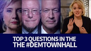 Top questions from the Dems Town Hall... screenshot 5