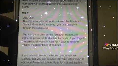 Parental control button missing & Likee team claims I can disable this myself lies #reviews