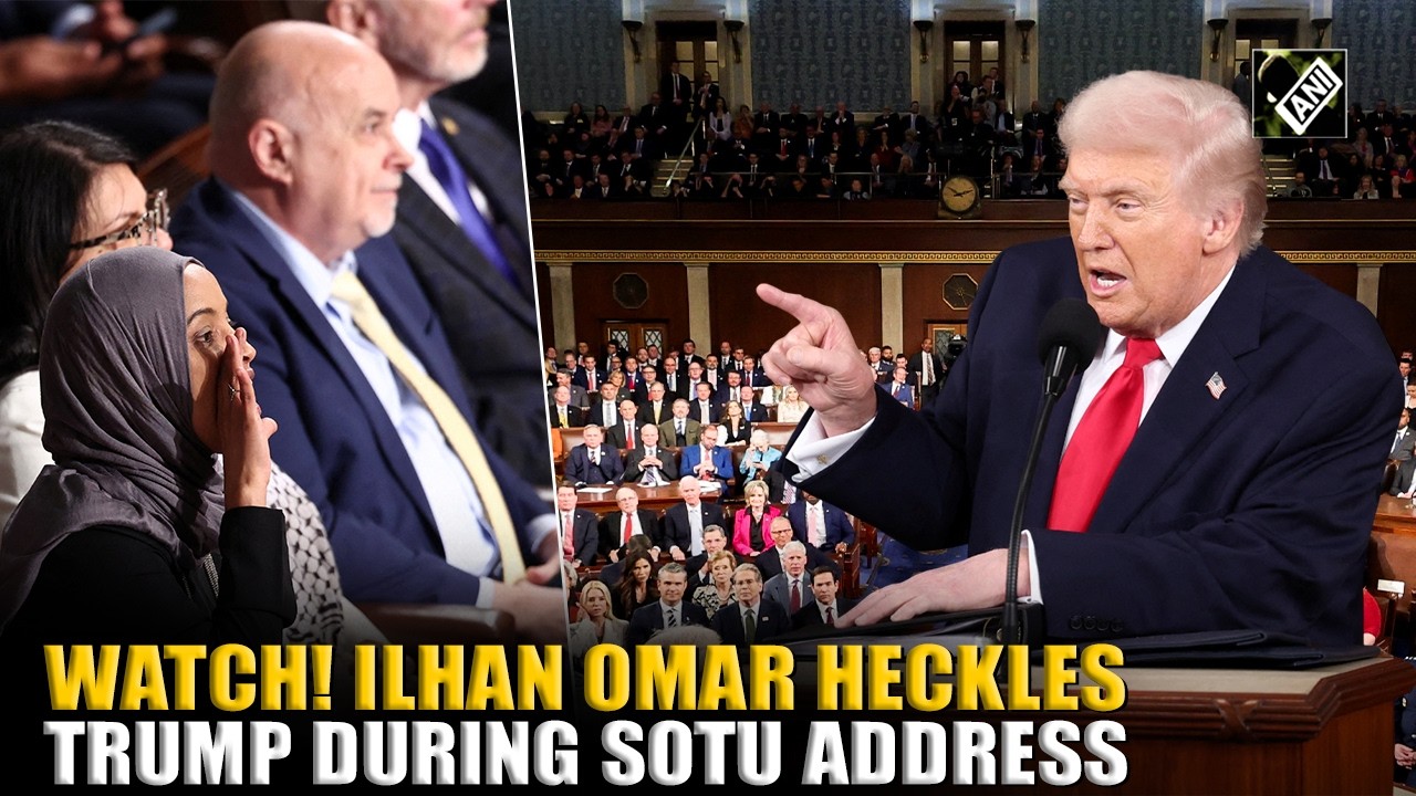 “You should be ashamed” Trump hits out at U.S. Rep. Ilhan omar as she heckles during SOTUS address