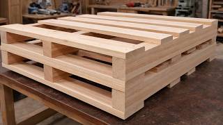 A 65-year-old Carpenter’s Recycled Pallet Idea Amazed Everyone | A Creative Pallet Recycling Project