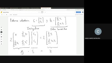 Método de Minimos Cuadrados en Matlab