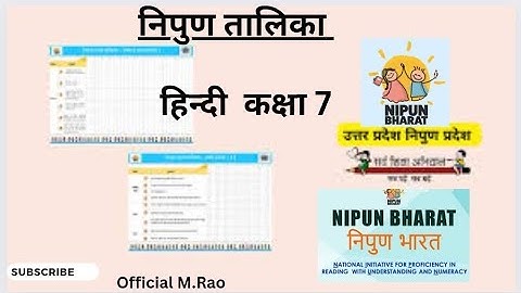 Nipun talika hindi class 7 @official M.Rao