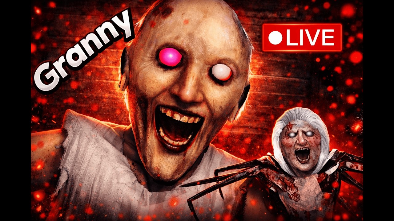 🔥Granny Live Thriller Night 😨 | Scary Gameplay 🔴| #granny #grannygame #horrorgame